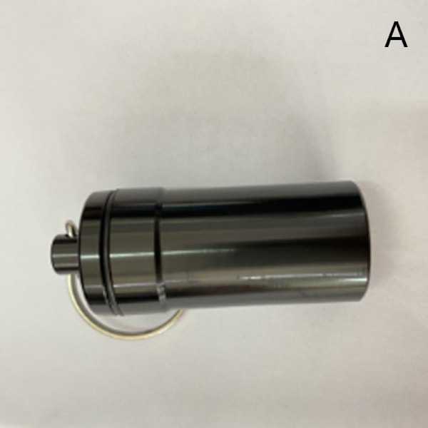 Vattentät aluminium Pill Box Pill Case Container Flaskhållare A
