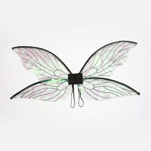 Butterfly Fairy Wings Dress Up Angel Wings Girl Födelsedag Elf Wi Black