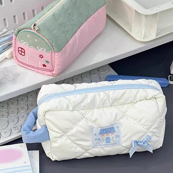 e Bow Förvaringsväska Mjuk Makeup Väska Toalettväska Pennfodral Chil onesize