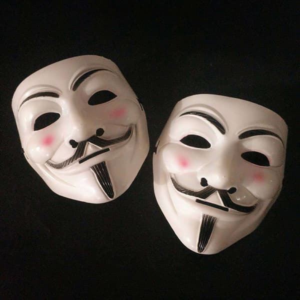 V for Vendetta Mask Halloween Horror Masks Party 2 pcs