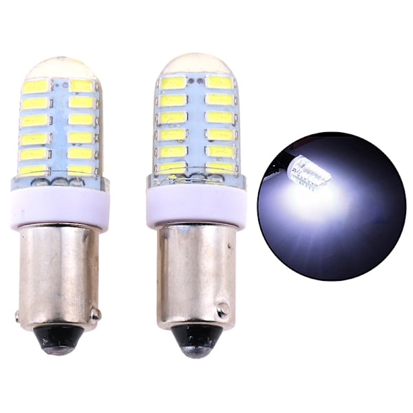 2X BA9S T11 T4W 3014 24smd 12v led bil side pærer interiør as the picture Onesize