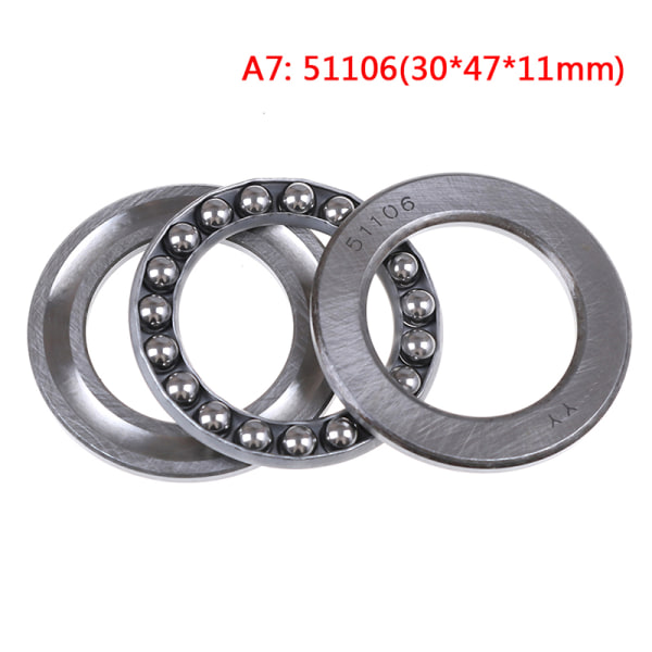 Tryckkullager 3 delar 51100 serie 51100 till 51106 A7