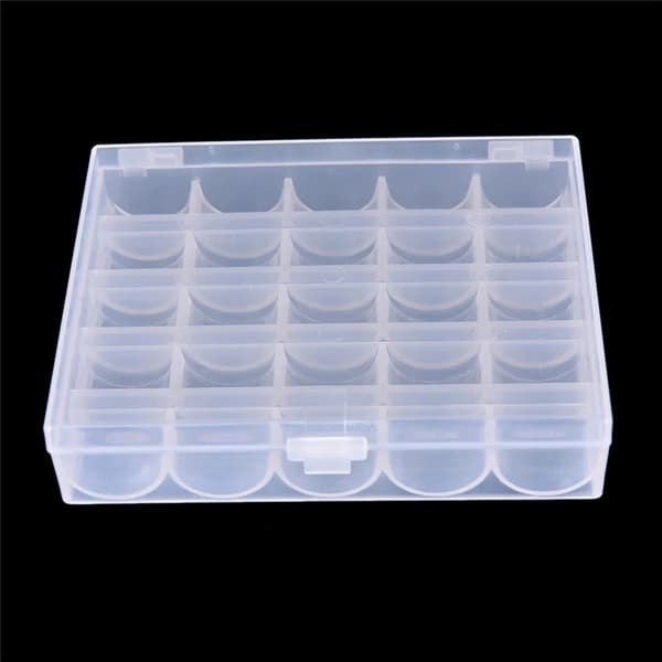 25 spoler Tomme spoler Syhine Spolekasse Organizer Stora 1pc