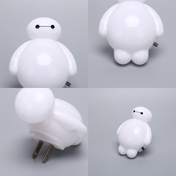 BayMax LED nattlyspære Energisparende Big Hero 6 e Lampe Hom as the picture