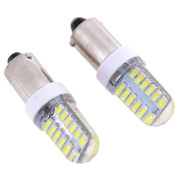 2X BA9S T11 T4W 3014 24smd 12v led bilside lyspærer interiør as the picture Onesize