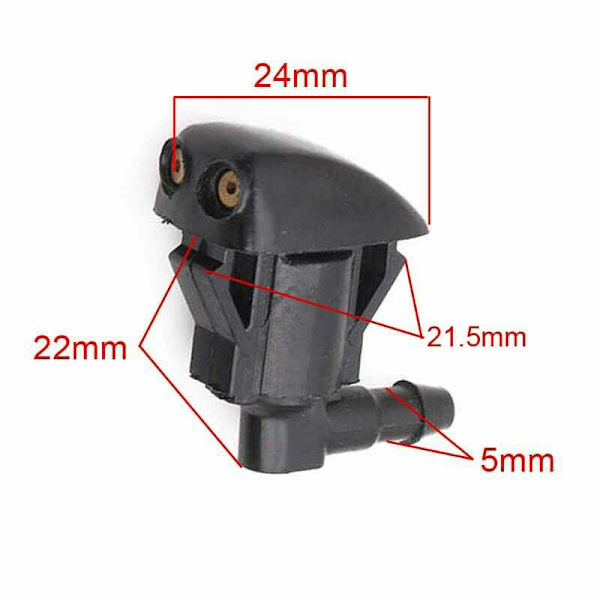 2stk Universal Sort Auto Bil Forrude Sprinkler Spr 2PCS