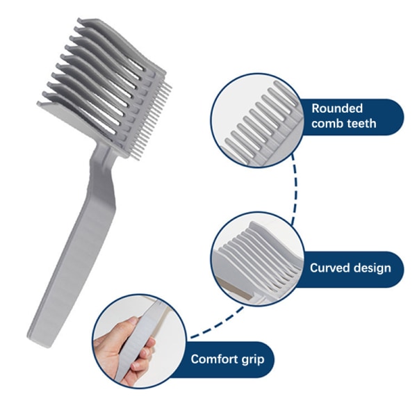 2ST Hårting Positioneringskam Professionell Barberblandning Fl 2PCS