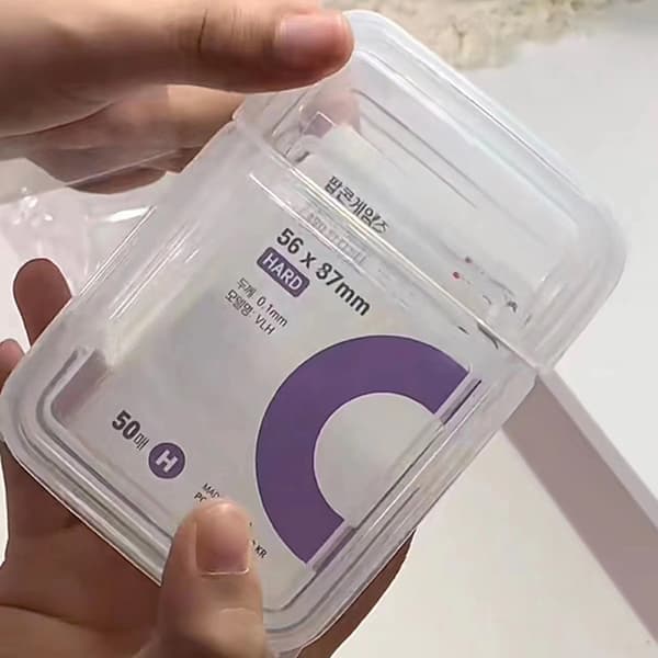 1 ST Collection Container Case Transparent förvaringslåda i plast 10.5*6.8*4.2cm