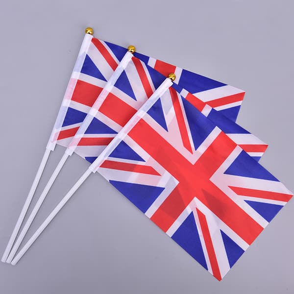 10 kpl Handheld Wave Union Jack Flag Party Celebration Britain