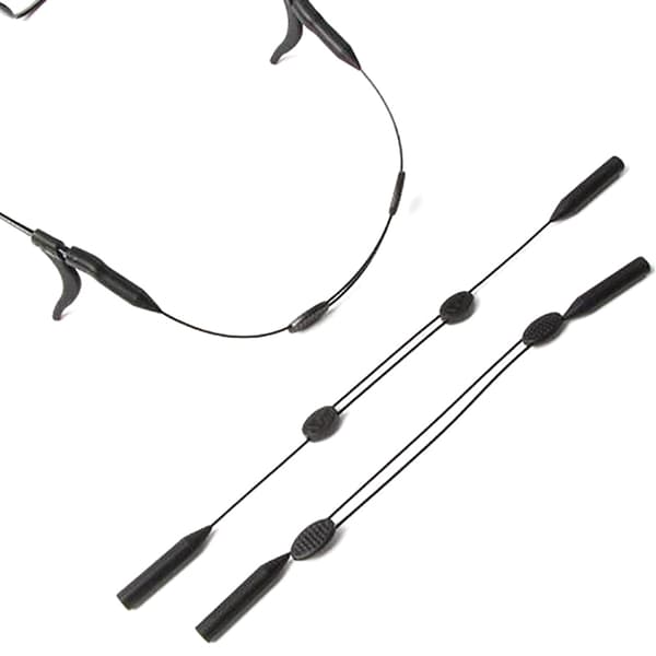 1 set skalbar silikon Sportglasögon Rep String Holder Eye 2 sets One Size