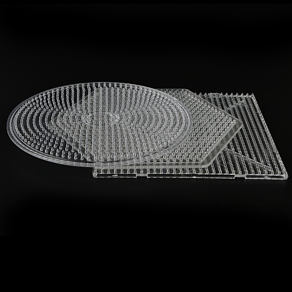 1 st fyrkantiga runda hexagonpärlor genomskinliga för 5 mm Hama B Hexagon