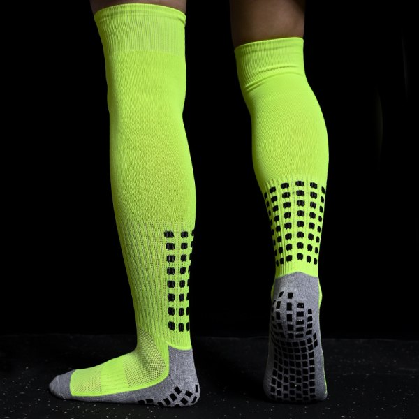 Nya halkfria fotbollsstrumpor för män Andas Knähög handduk Bott Fluorescence green