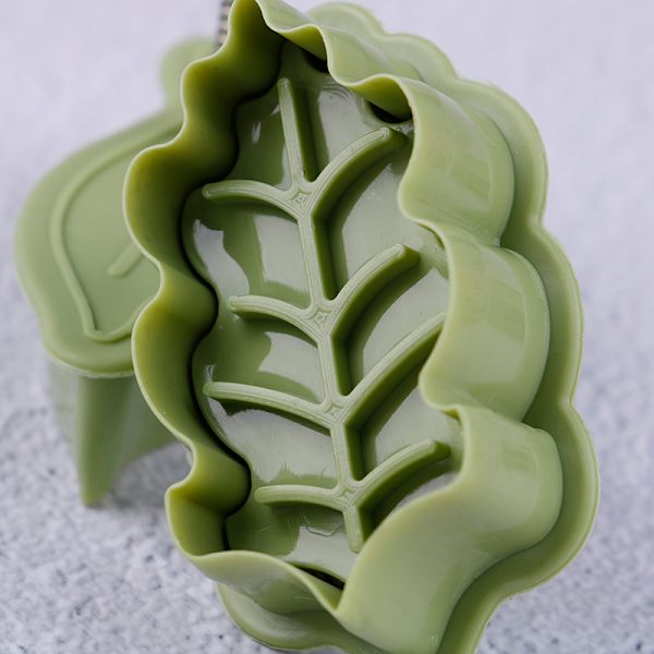 4 stk/sæt DIY bageform bladform 3D cookie ter kiks forme k 8 PCS onesize