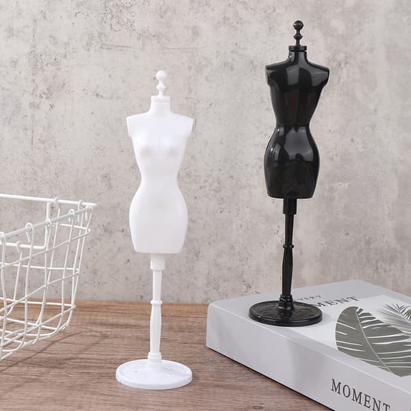 1Sæt 1:6 Dukkehus Miniature Mannequin Model Nederdel Support Hum White