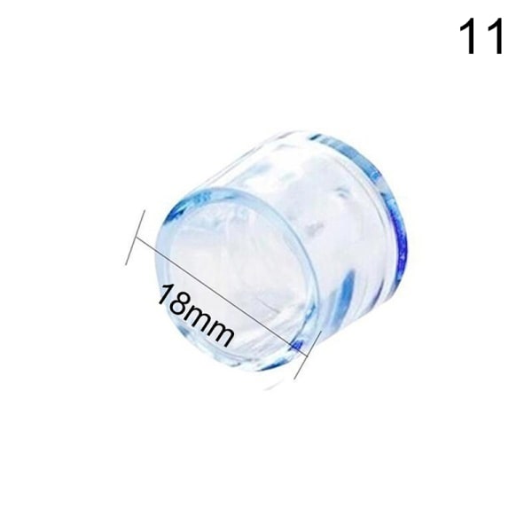 Transparent Gummi Golvstol Anti Scratch Protector Cap Möbler White 18mm