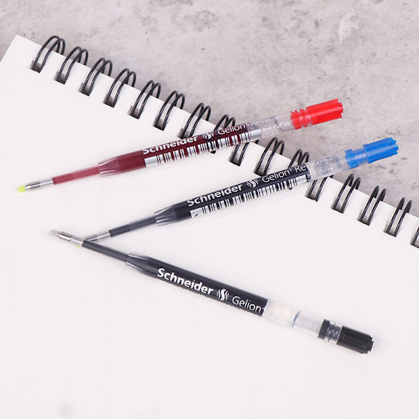 5 stk. Schneider G2 Gelion+ Gelblækpatroner Gel Pen Refill 0,5 m Red