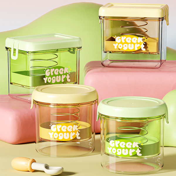 Yoghurt Si Milk Juice Filter Vaskbar Si Til Hjemmet K rectangle yellow