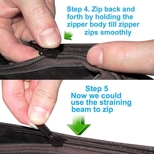 6 Stk Instant Zipper Universal Instant Fix Lynlås Reparationssæt Rep onesize