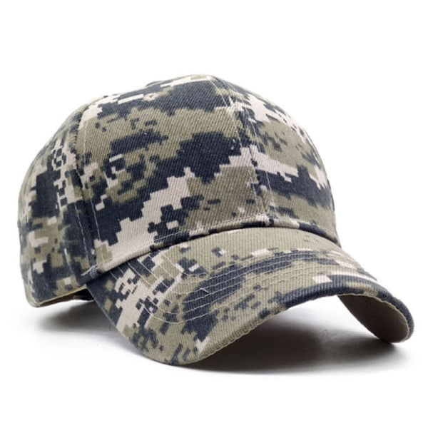 Menn Baseball Caps Army Taktisk Kamuflasje Cap Jungle Hunting S White
