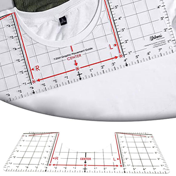 T-skjorte-linjalguide Vinyljustering T-skjorte-linjalsenterdesign M