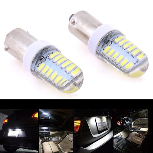 2X BA9S T11 T4W 3014 24smd 12v led auton sivulamput interio as the picture Onesize