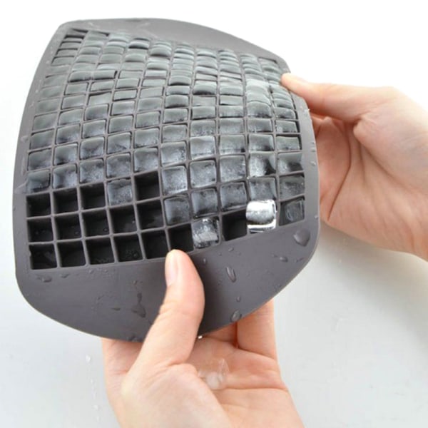 Isterningbakke 160 gitre 1X1cm Silikone Frugtterningform Lille Ic Black