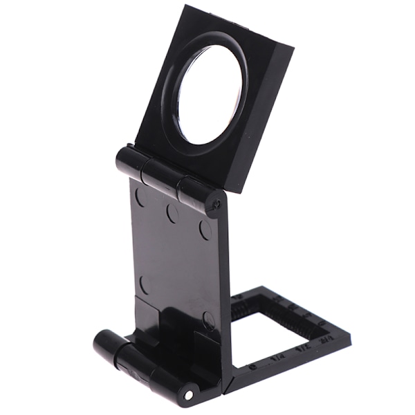 10X 28mm sammenklappelig lupestativ med skala til tekstil O Black one size