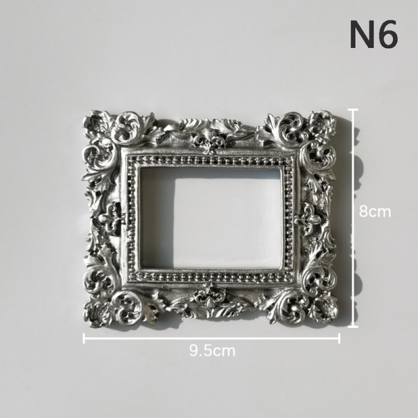 Ny design Nail Art Display Retro Metal Oregelbunden fotoram N