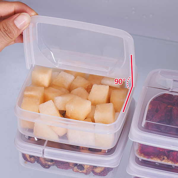 Smörostförvaringslåda Bärbart kylskåp Färskhållning O Transparent 2 pcs