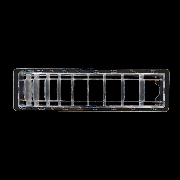 Universal rektangulær plastguide Kam Oppbevaringsboks Barber Hai 10 grids