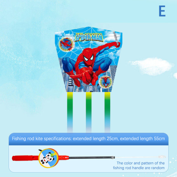 Drakflygande Drakleksak Tecknad StellaLou Spider-Man Ultraman W/Ha E
