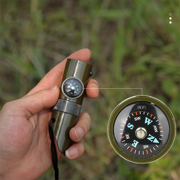 7in1Multi-Functional Whistle Outdoor Camping Vandring Klättring Su