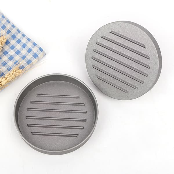 High Guality Rund Hamburger Form Aluminiumslegering Hamburger Kjøtt D