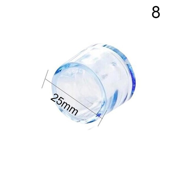 Transparent Gummi Golvstol Anti Scratch Protector Cap Möbler White 25mm
