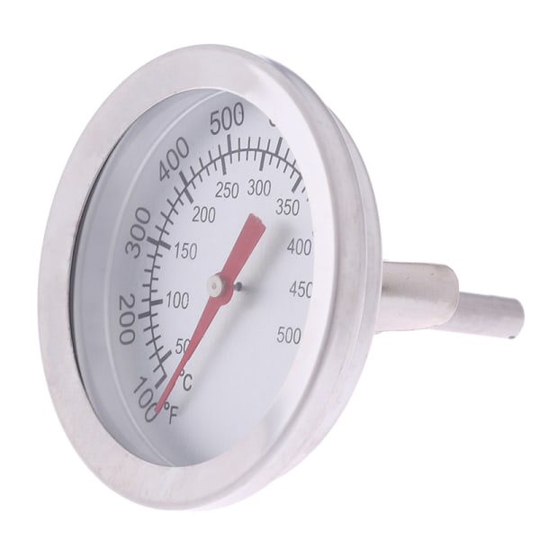 Rostfritt stål BBQ Smoker Pit Grill Bimetall termometer Tem One Size