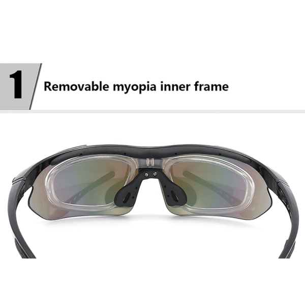 Polarized Sports HerreSolbriller Briller Cykling Riding Protec black