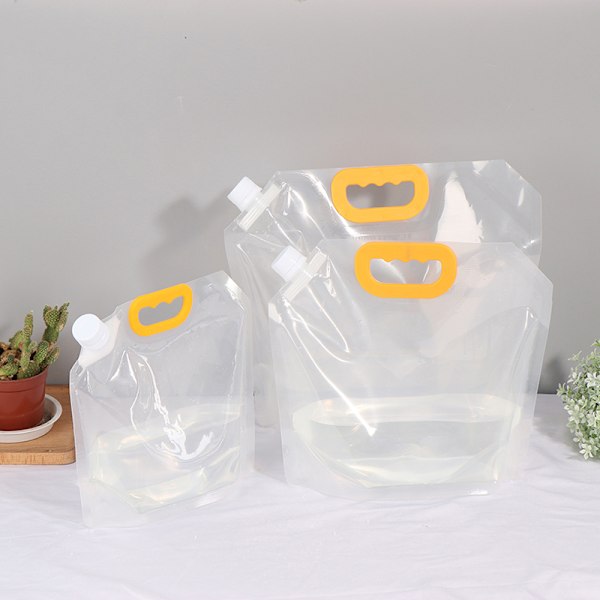 1,5/2,5/5L Stand-up Sikkerhedsdrik Emballage Taske Pouch Øl Juice 5L
