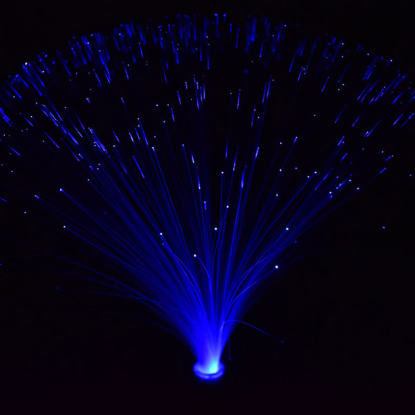 Flerfarvet LED fiberoptisk lys Natlampe Julebryllup H one size