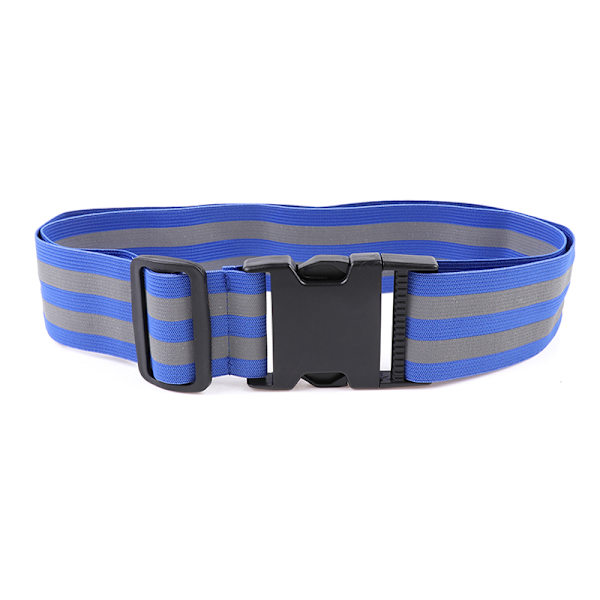 Reflekterende elastikbånd Taljebeskyttelse Reflekterende Night Runni Blue 2 pcs