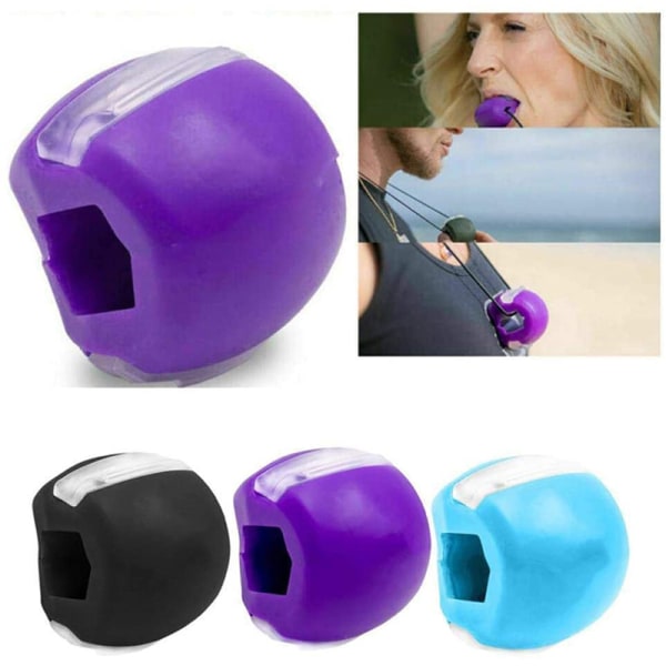 Jawline Exerciser Top Jaw line Exercise Fitness Ball Neck Face Black