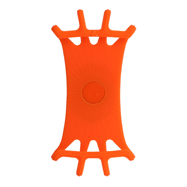 Universal Silikon Sykkeltelefonholder Motorsykkel for IPhone 1 Orange