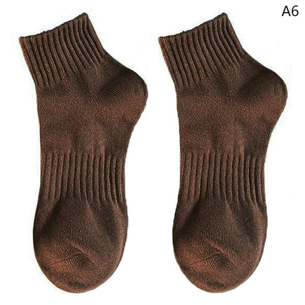 Material Förtjockade strumpor i höst och vinter Ren bomull S Brown
