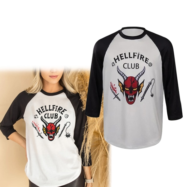 Hellfire Club Eddie Munson Tee Herr Estetisk grafisk Tee Uni colour S