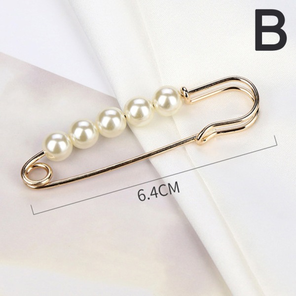 Kläder Broscher Pearl Lapel Pin Tröja Klänning Brosch Byxor Pi B