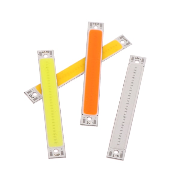 LED COB Strip 1W 3W Varm Kall Vit Blå Röd LED-ljuskälla F White 1W