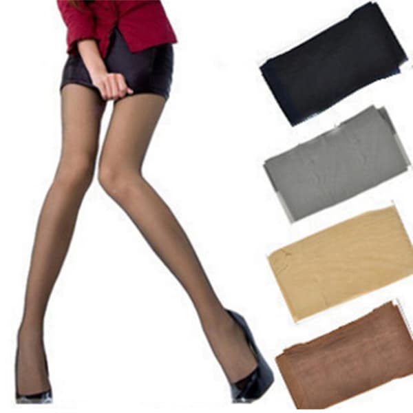 Sexy Elastiske Tights Silke Strømper Skinny Strømpebukse Prevent Hoo Nude