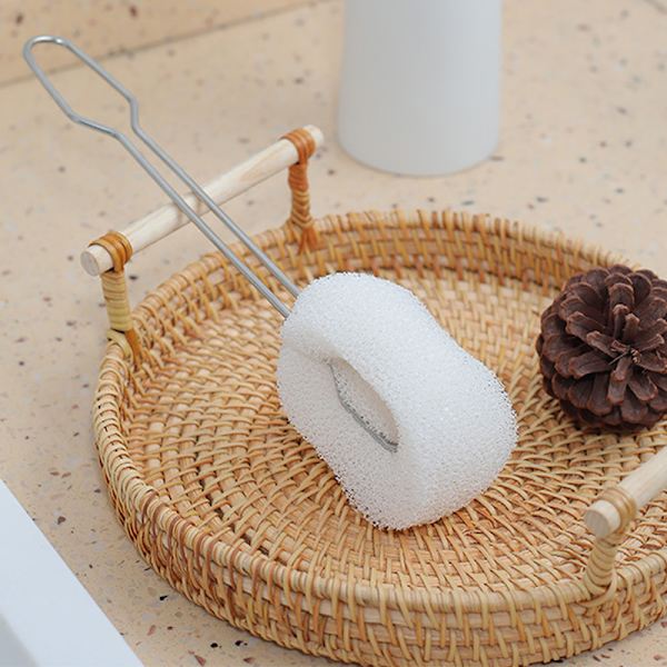 Langhåndtak Svampkopp Børstekopp Scrubber Rengjøringsbørste Kjøkken Cleaning brush