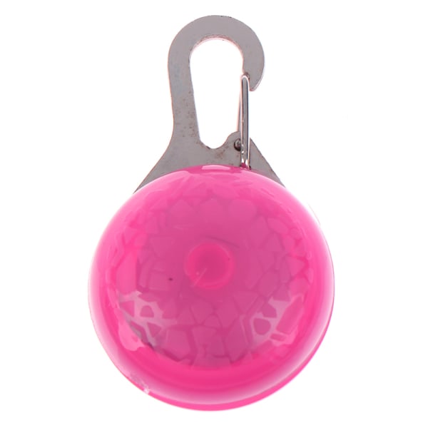 Clip-On Hundehalsbånd LED-lys for vanntett sikkerhetsnattwalki Pink 3 pcs
