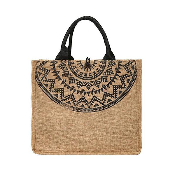 Canvas Handväskor För Kvinnor Mode Strandväskor Återanvändbar Butik 1pc