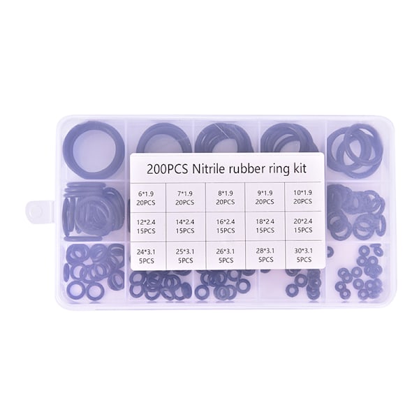 200kpl/ set O-rengassarja hydrolock Kumi O-renkaat aluslevyn tiiviste Se one size